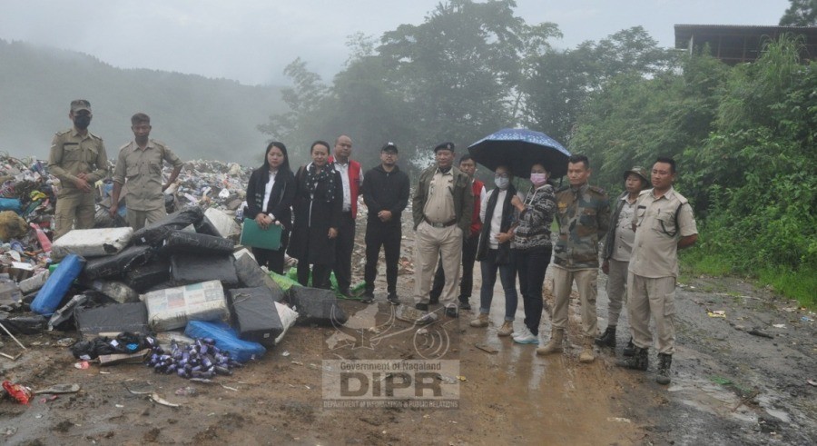 The contraband, seized under the NDPS Act, were destroyed at the Phek Town Council’s dumping site on June 24.